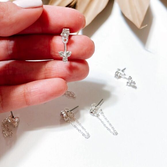 Diamond stud earrings S272 - Picture 4 of 5